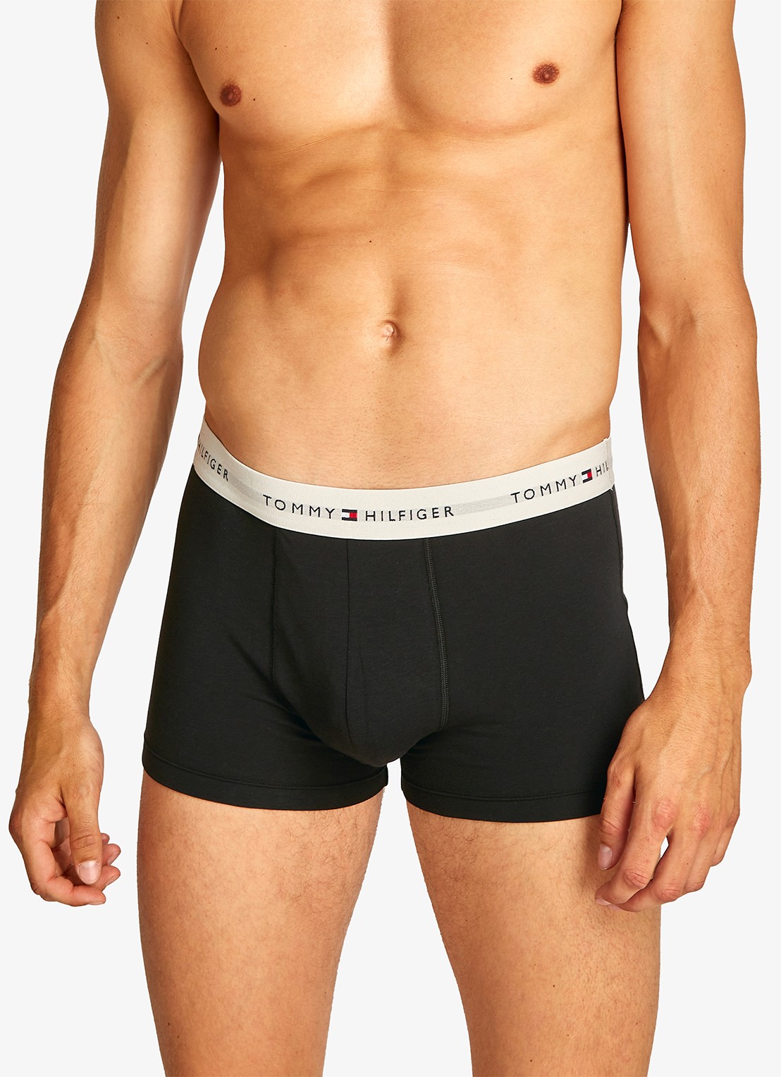 Tommy Hilfiger Boxershorts met logoband in 3-pack - detail 4 staalblauw