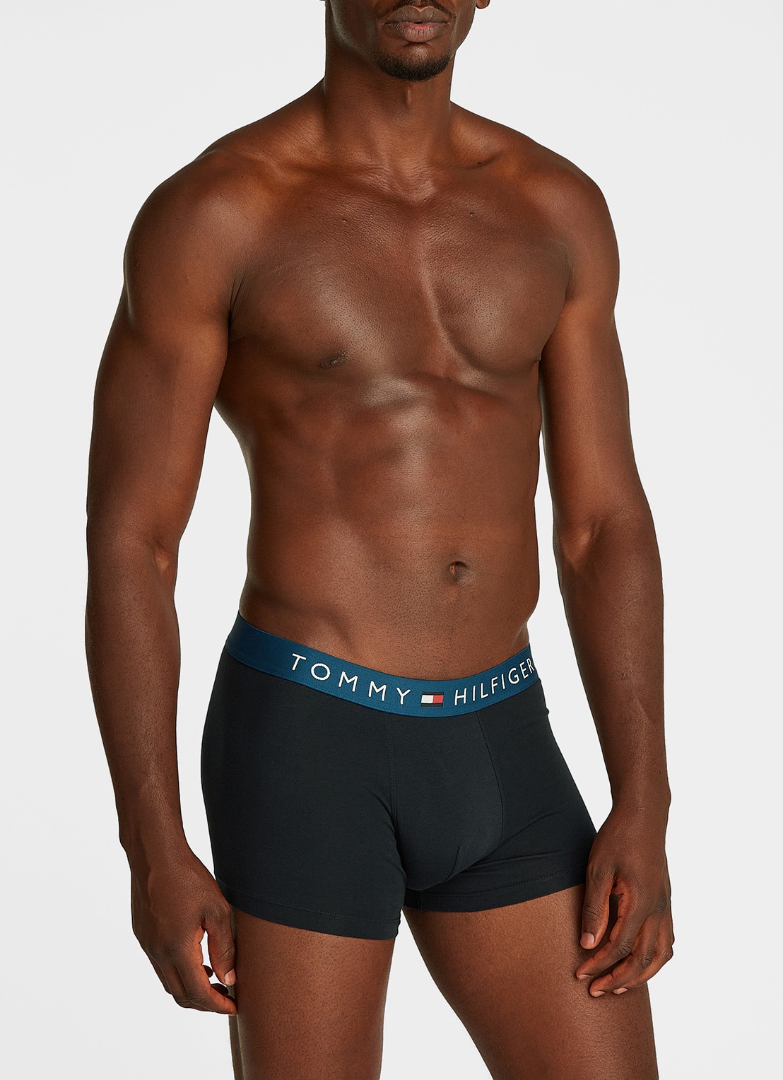 Tommy Hilfiger Boxershorts met logoband in 3-pack - voorkant 5 donkerblauw