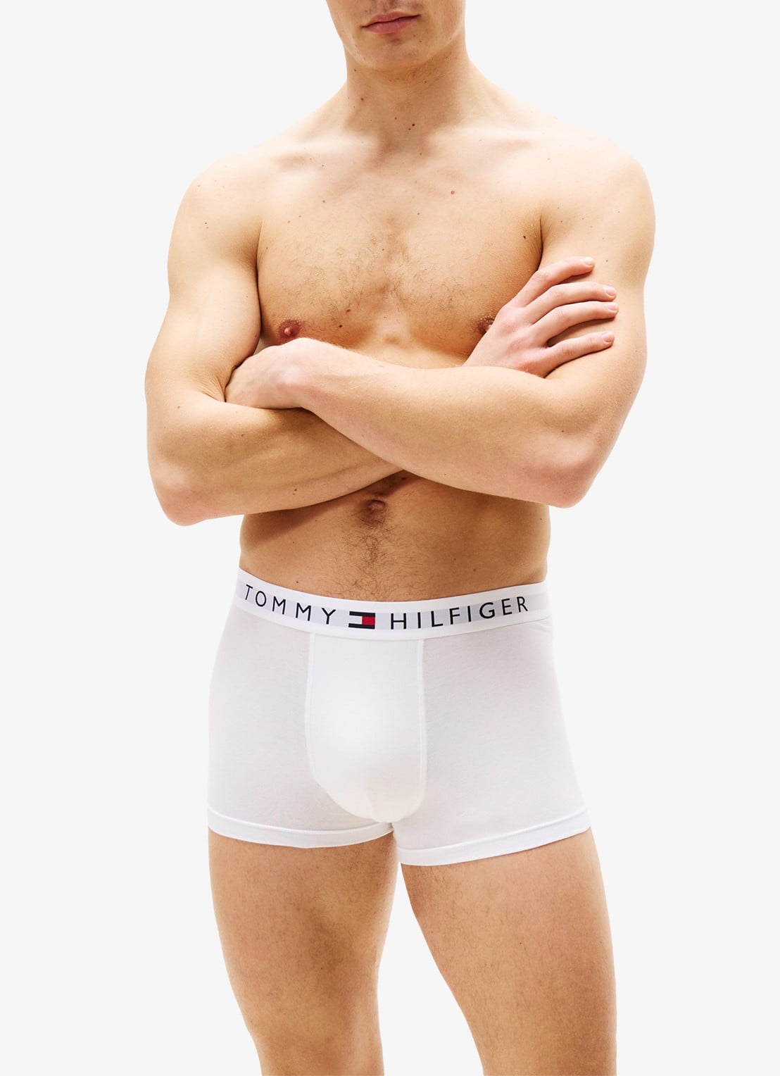Tommy Hilfiger Boxershorts met logoband in 3-pack - voorkant 2 grijs
