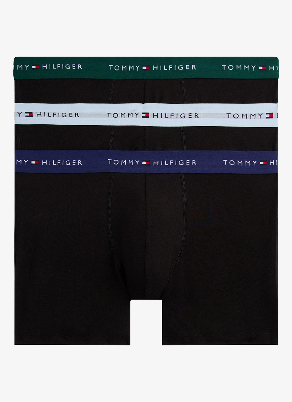 Tommy Hilfiger Boxershorts met logoband in 3-pack - voorkant lichtgroen
