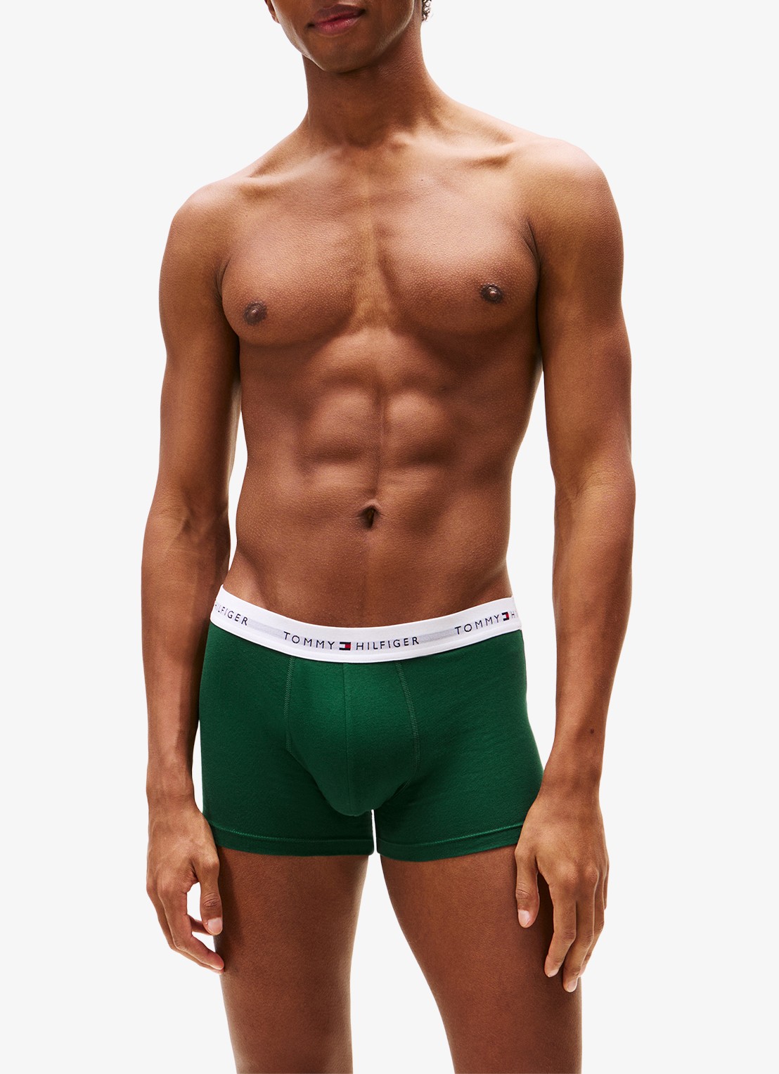 Tommy Hilfiger Boxershorts met logoband in 3-pack    - detail 6 orn grn/prp nvy/vess blu-0r9 / groen