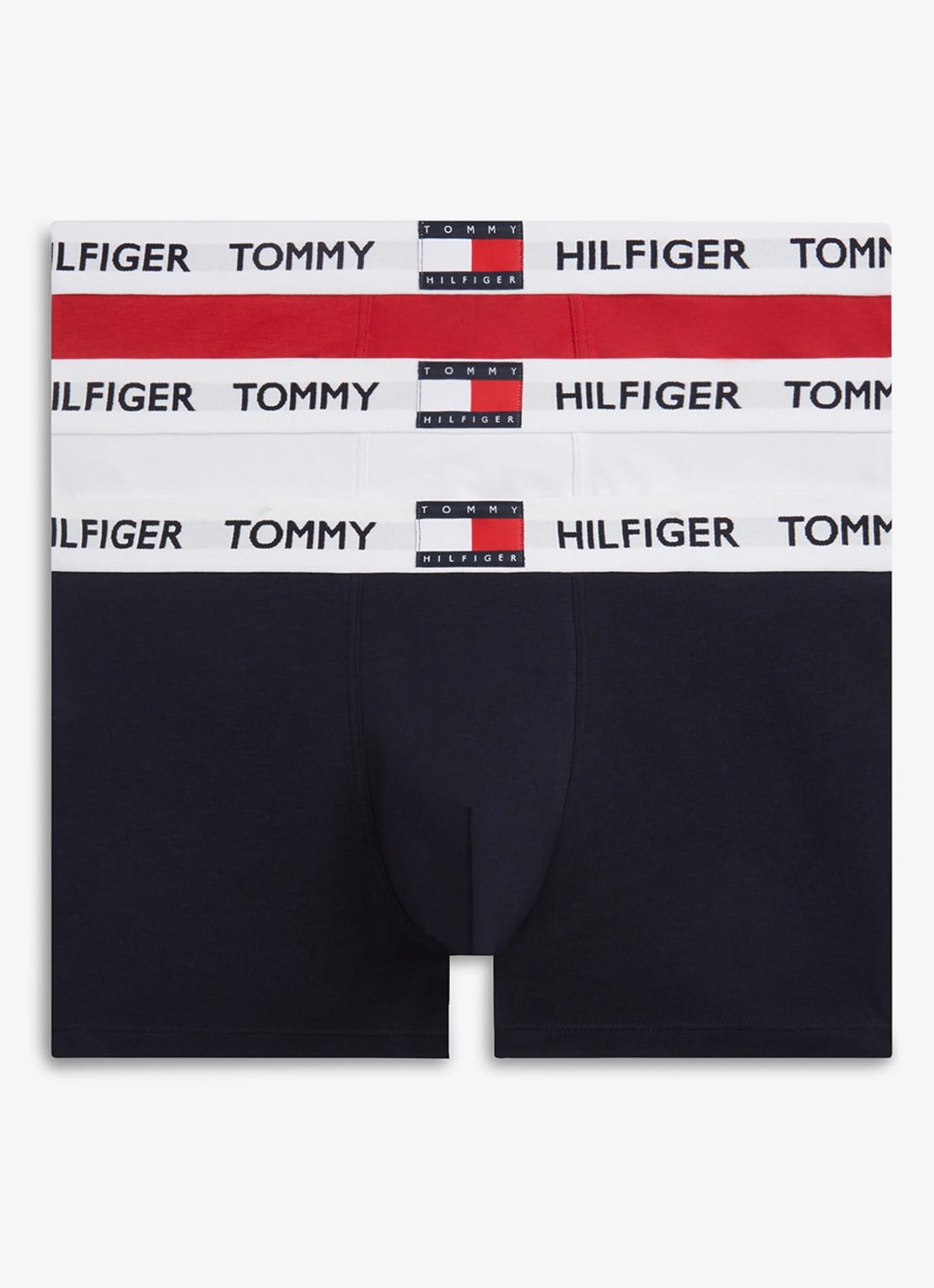 Tommy Hilfiger Boxershorts met logoband in 3-pack - voorkant 5 multicolor