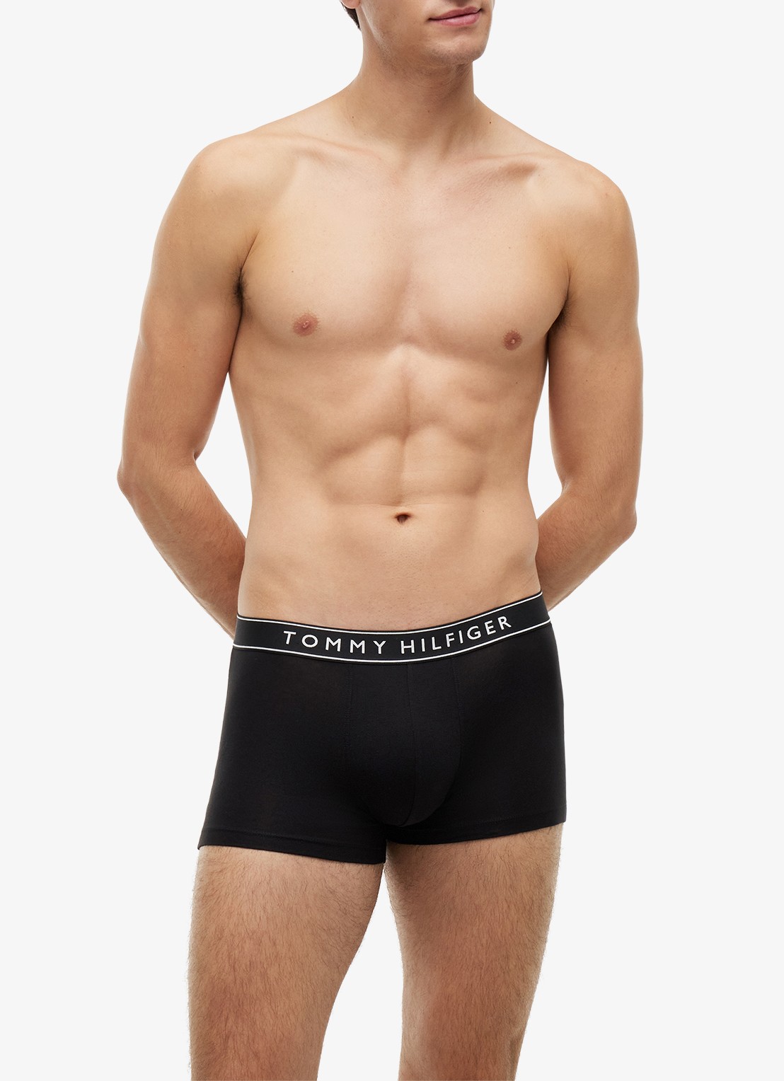 Tommy Hilfiger Boxershorts met logoband in 3-pack - detail zwart