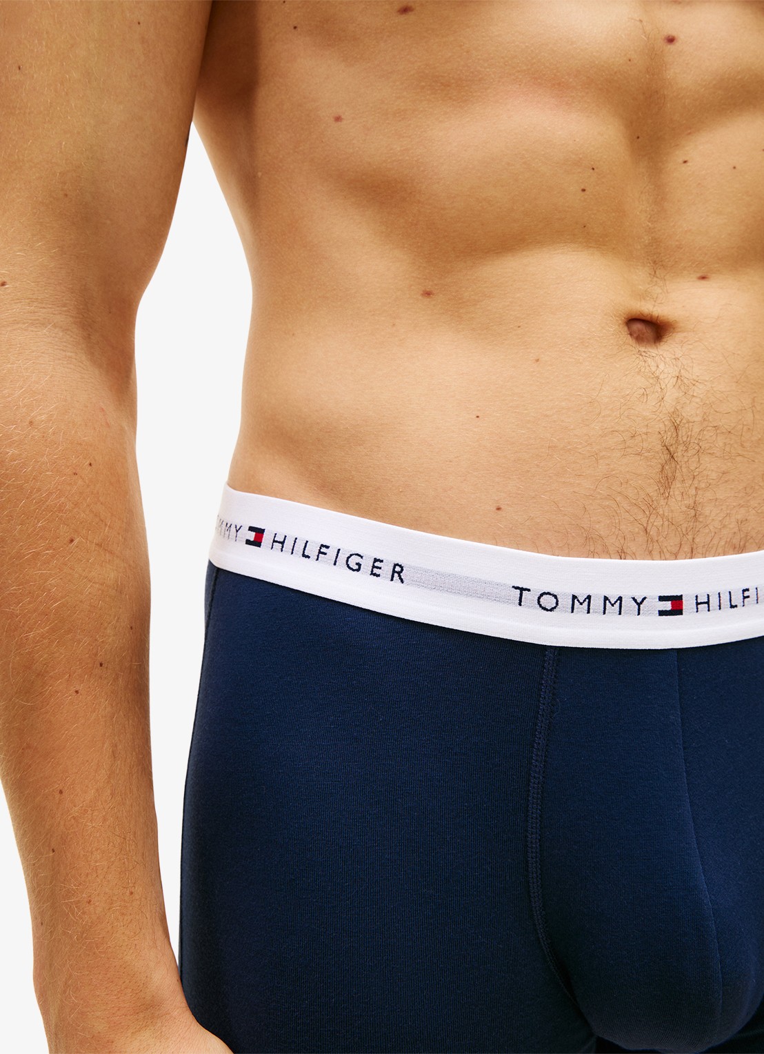 Tommy Hilfiger Boxershorts met logoband in 3-pack - detail 5 donkerblauw