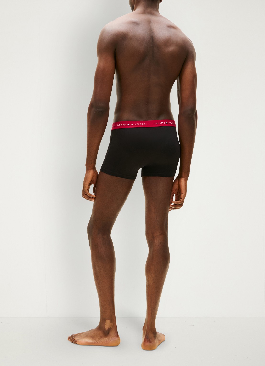 Tommy Hilfiger Boxershorts met logoband in 3-pack - achterkant 4 rood