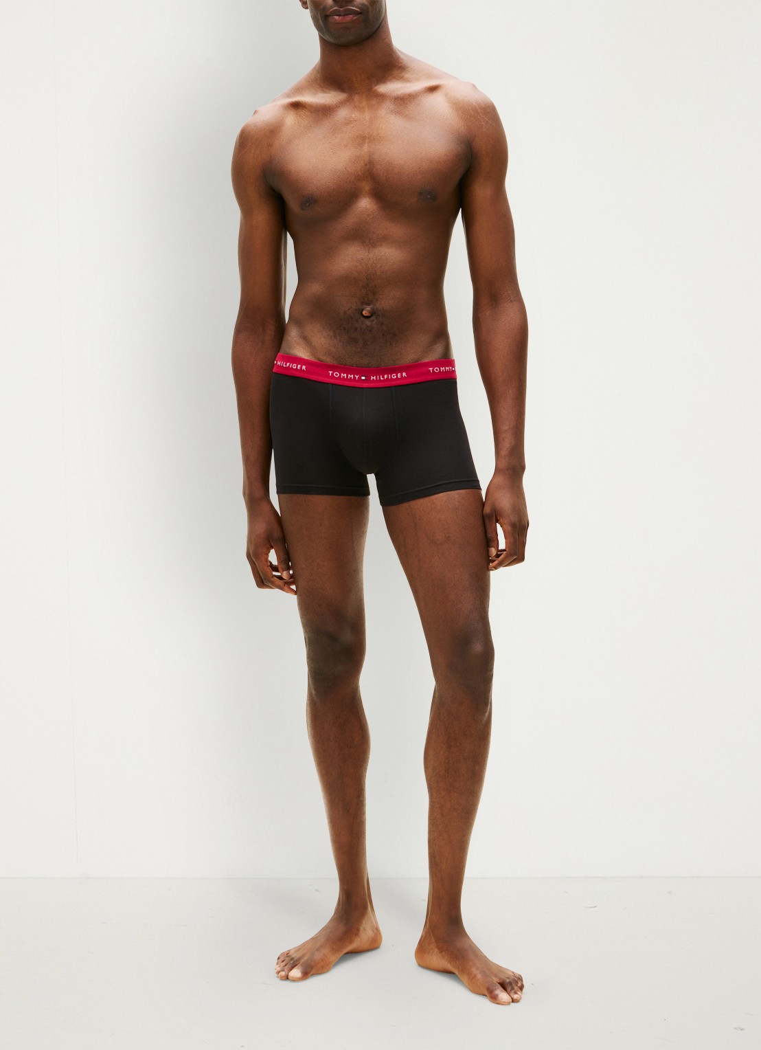 Tommy Hilfiger Boxershorts met logoband in 3-pack - voorkant 6 rood