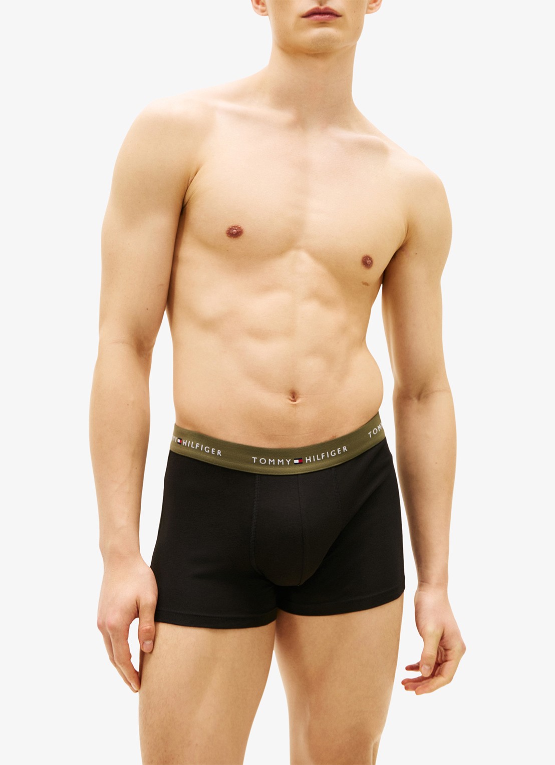 Tommy Hilfiger Boxershorts met logoband in 3-pack - detail blauw