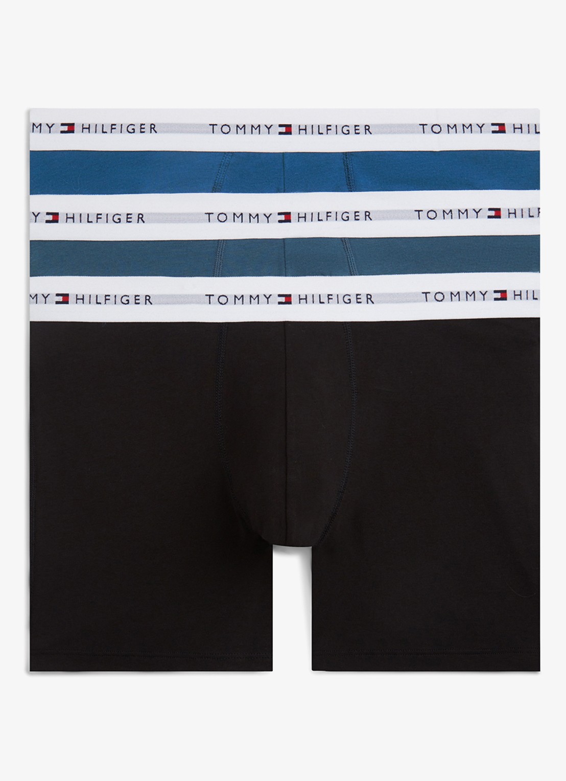 Tommy Hilfiger Boxershorts met logoband in 3-pack - voorkant 5 multicolor