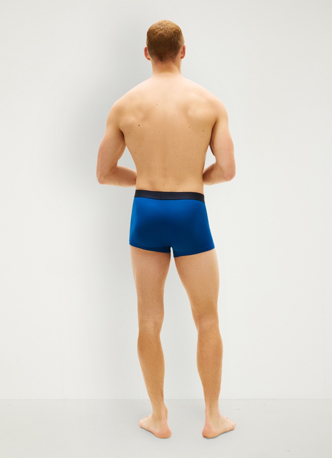 Tommy Hilfiger Boxershorts met logoband in 3-pack - achterkant blauw