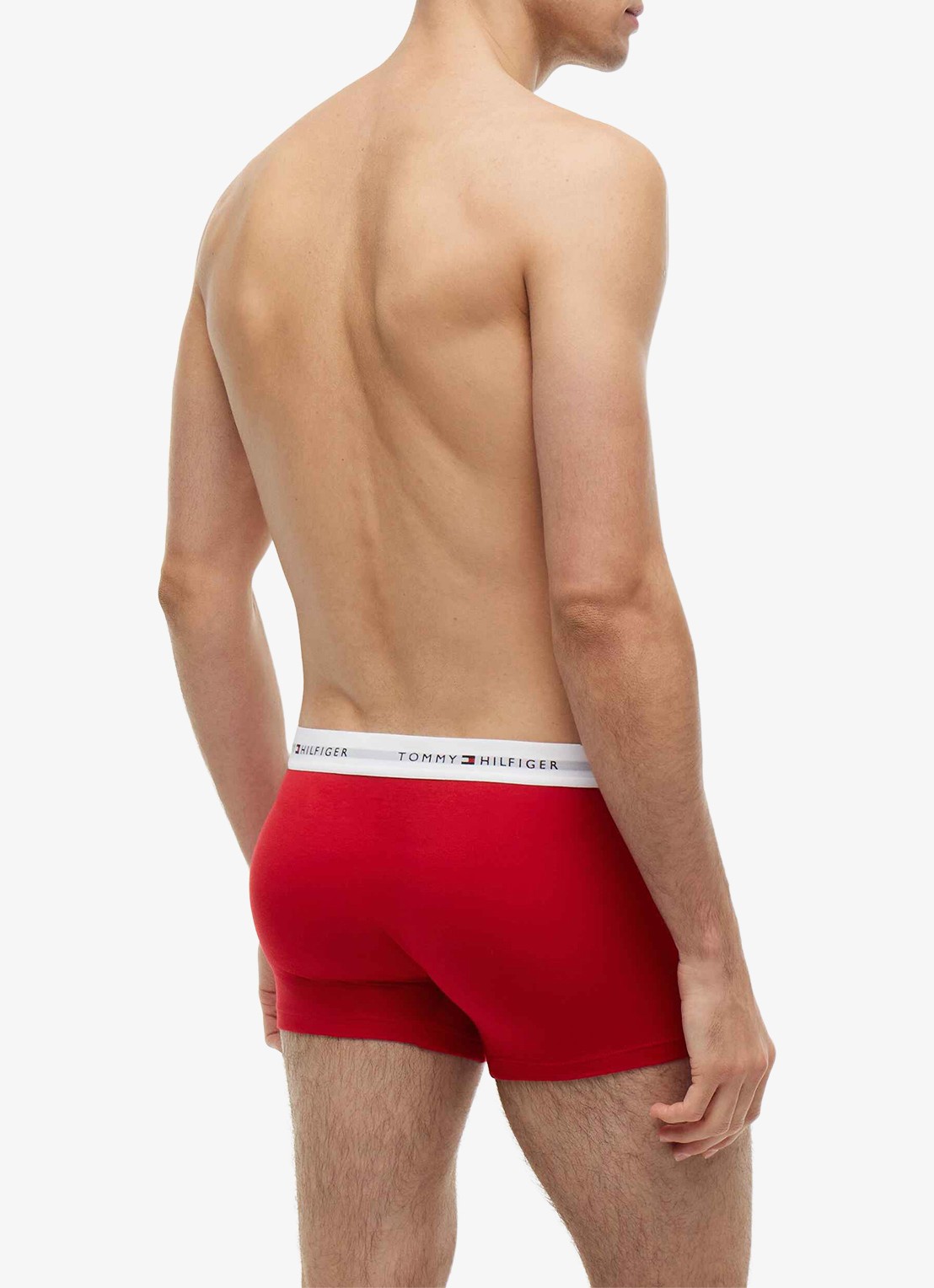 Tommy Hilfiger Boxershorts met logoband in 3-pack - achterkant 8 rood