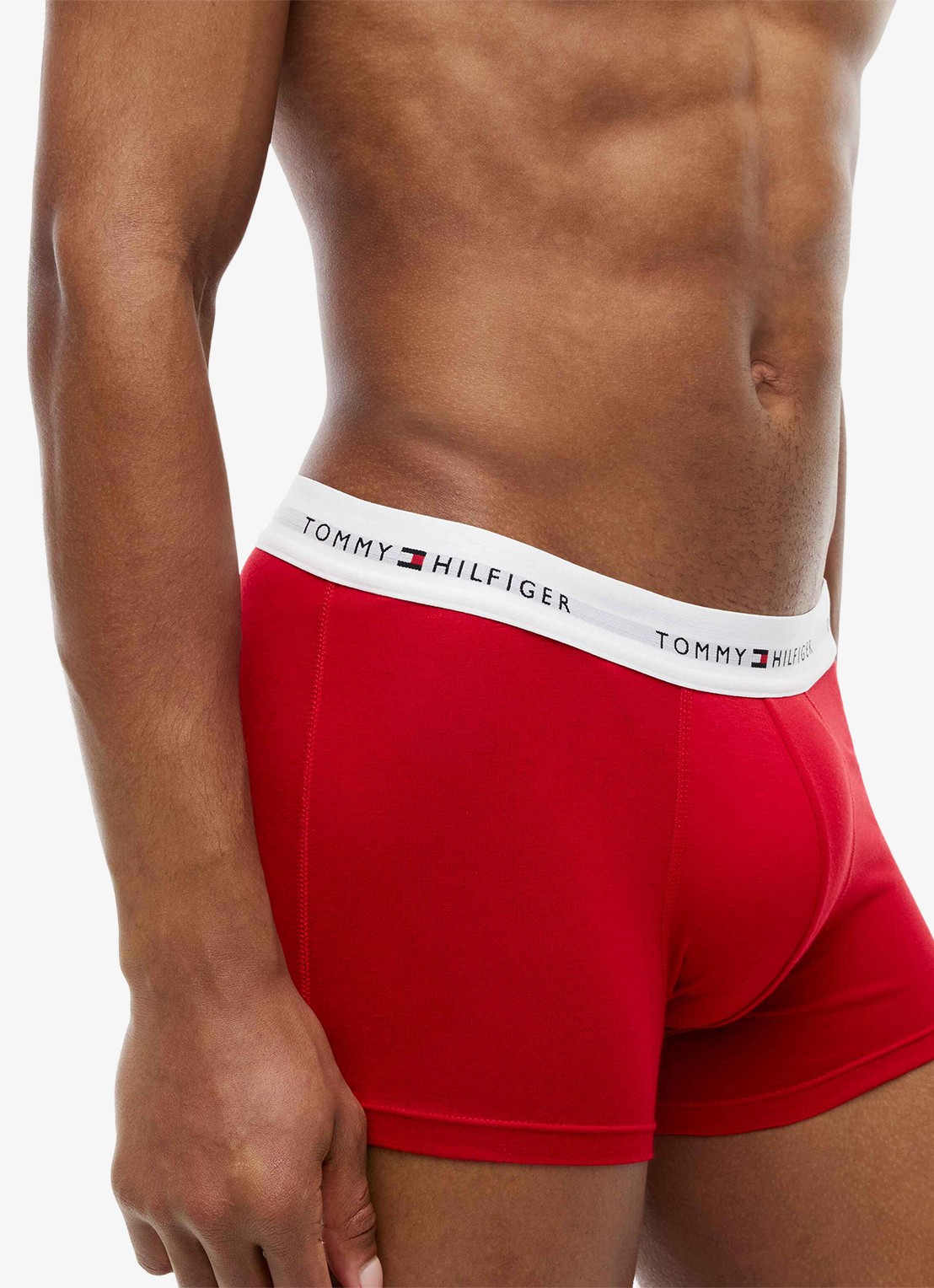 Tommy Hilfiger Boxershorts met logoband in 3-pack - detail 4 rood