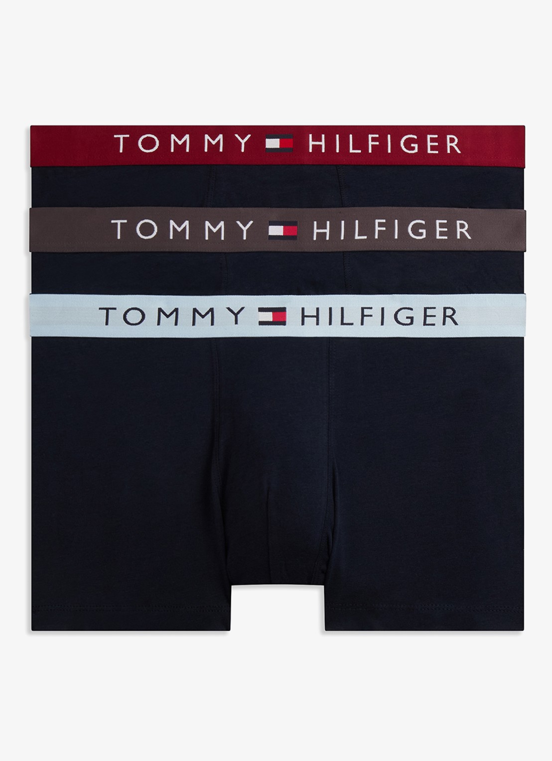 Tommy Hilfiger Boxershorts met logoband in 3-pack - detail 5 donkerblauw