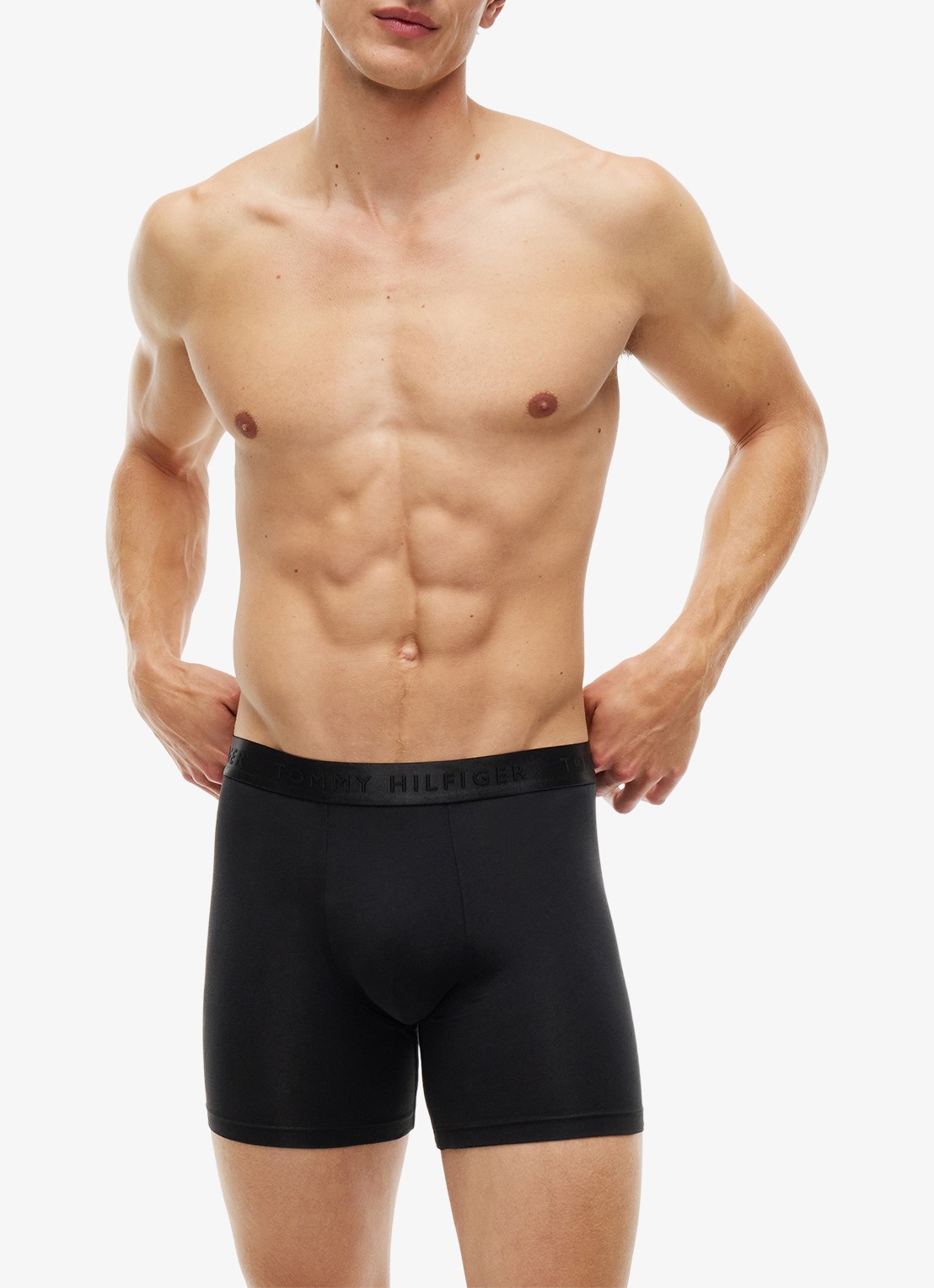 Tommy Hilfiger Boxershorts met logoband in 3-pack - detail zwart