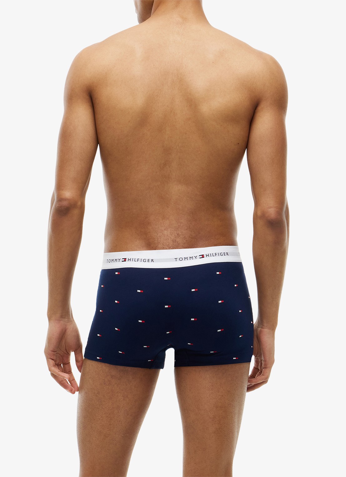 Tommy Hilfiger Boxershorts met logoband in 3-pack - achterkant 6 lichtblauw