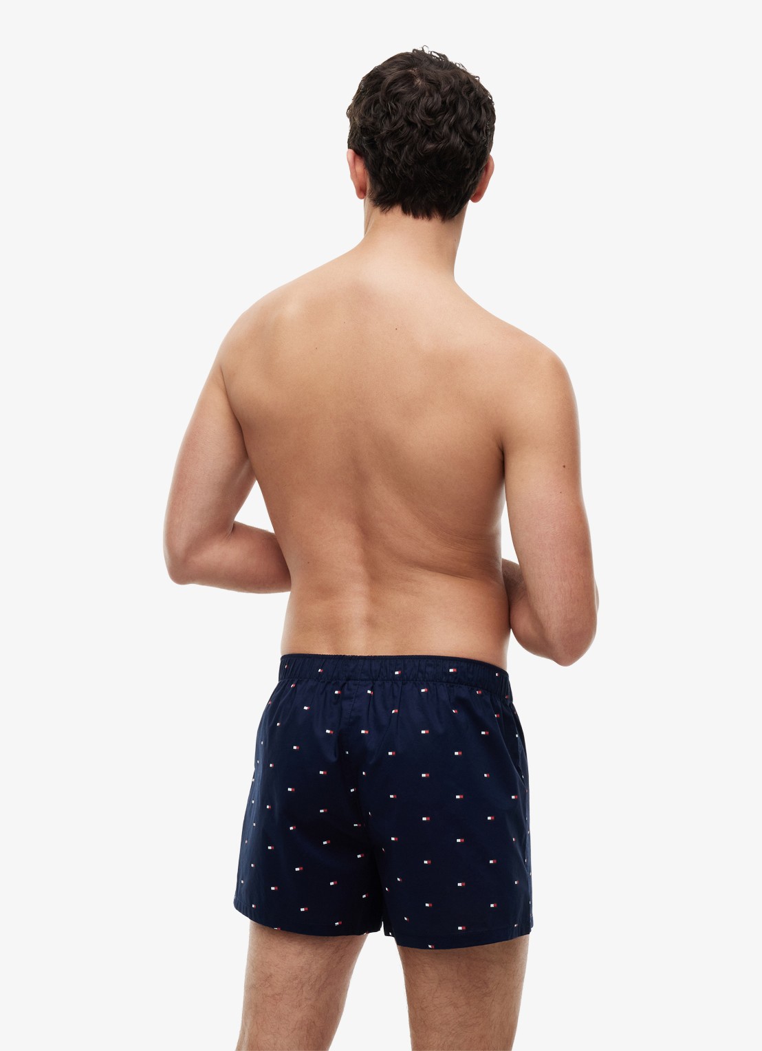Tommy Hilfiger Boxershorts met logoband in 3-pack - achterkant 6 blauw
