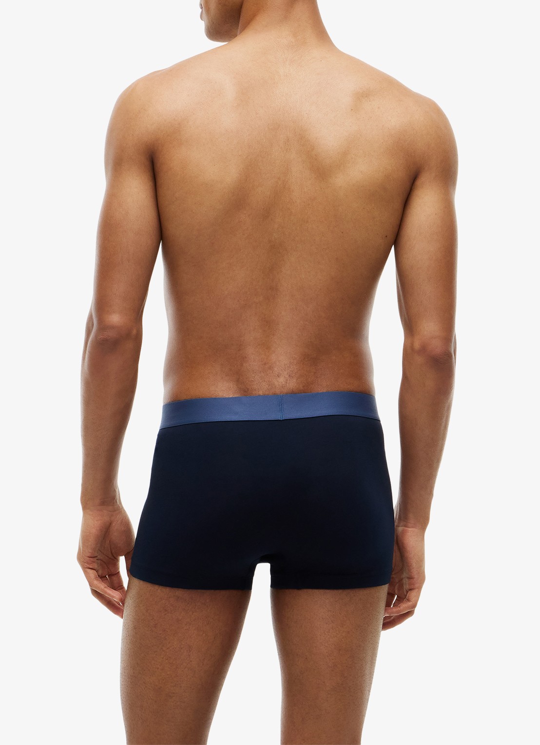 Tommy Hilfiger Boxershorts met logoband in 3-pack - achterkant zwart