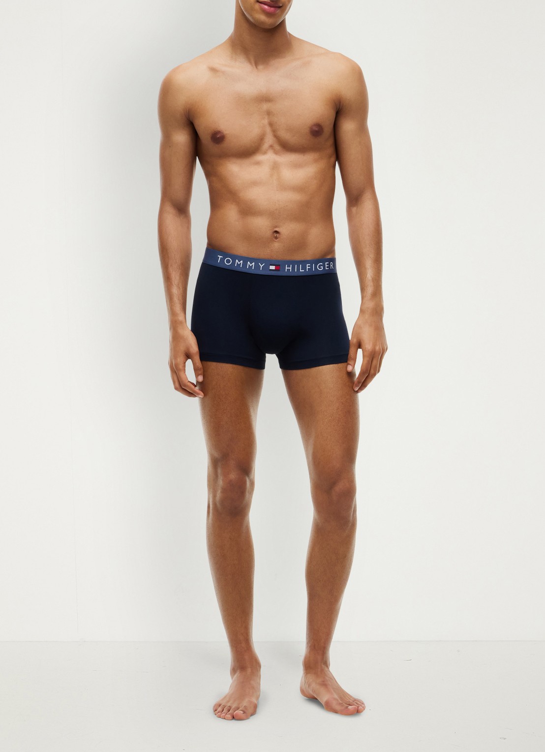 Tommy Hilfiger Boxershorts met logoband in 3-pack - voorkant 3 zwart