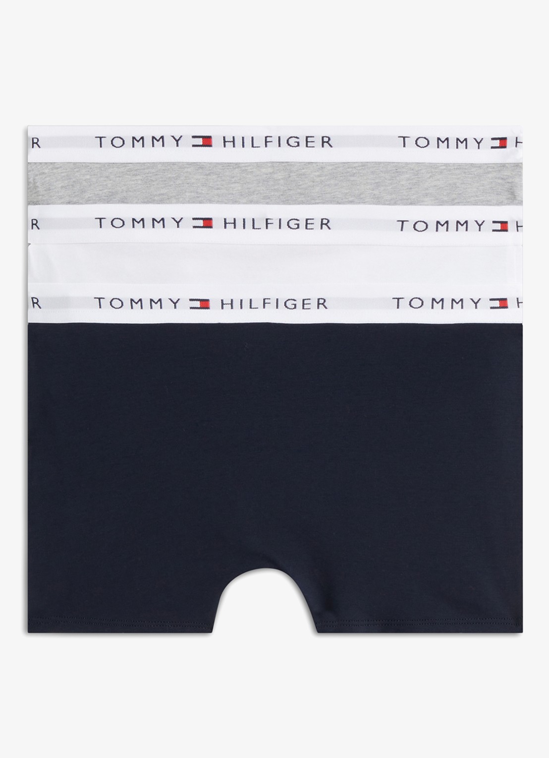 Tommy Hilfiger Boxershorts met logoband in 3-pack - detail grijs
