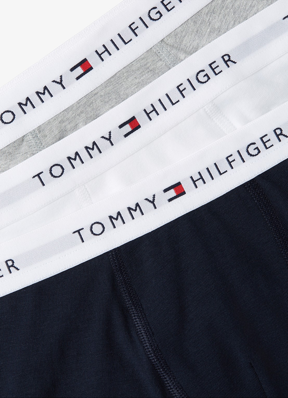 Tommy Hilfiger Boxershorts met logoband in 3-pack - detail 2 grijs