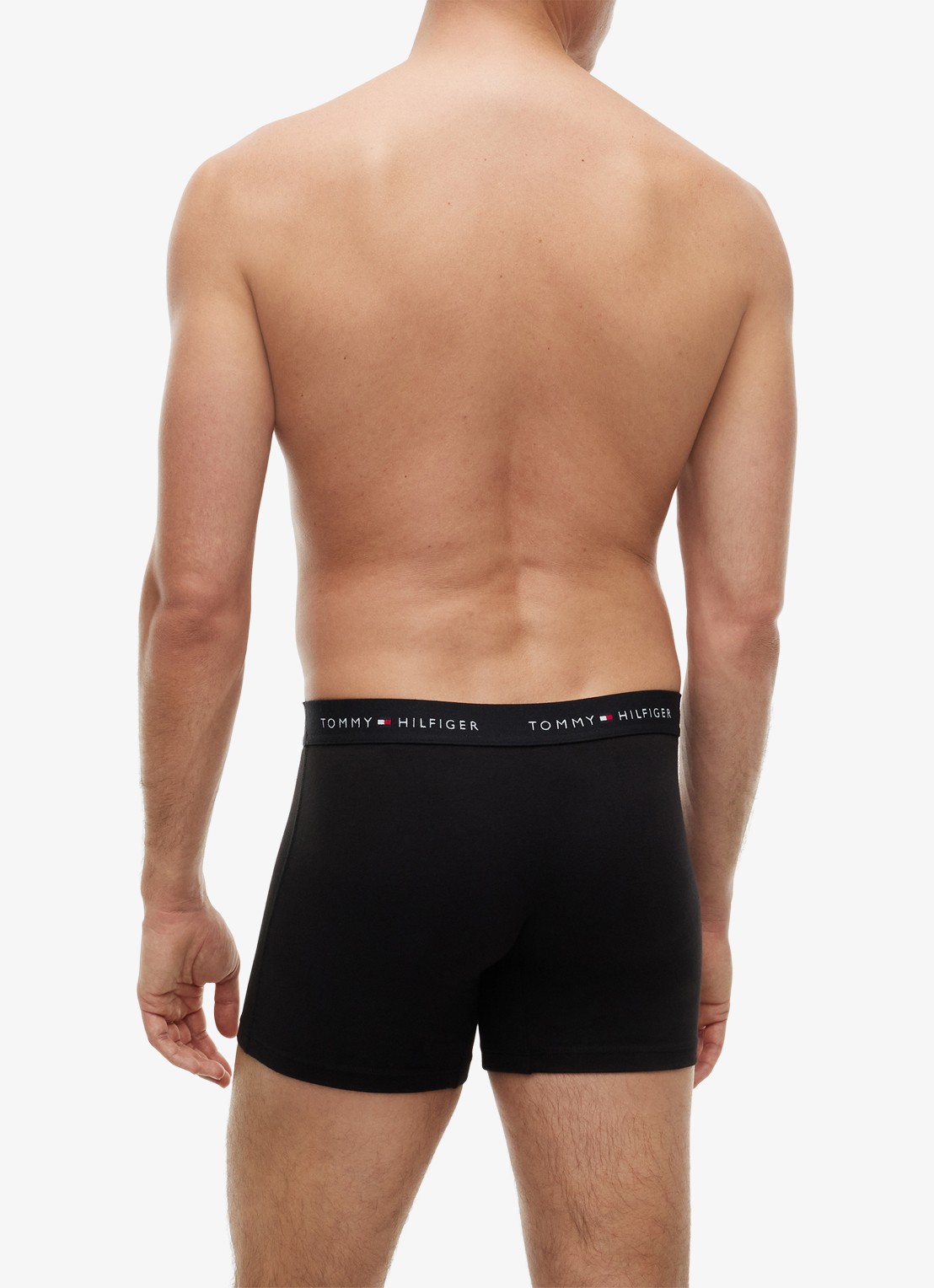 Tommy Hilfiger Boxershorts met logoband in 4-pack - achterkant 4 zwart