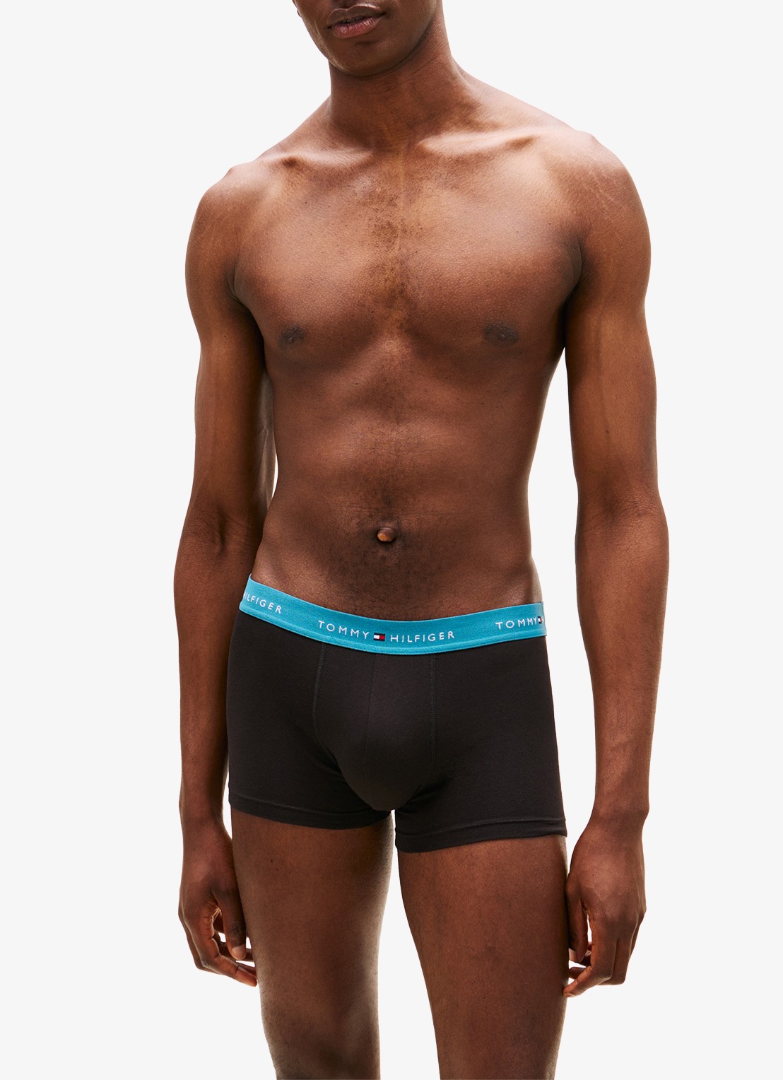 Tommy Hilfiger Boxershorts met logoband in 5-pack - voorkant 2 lichtblauw