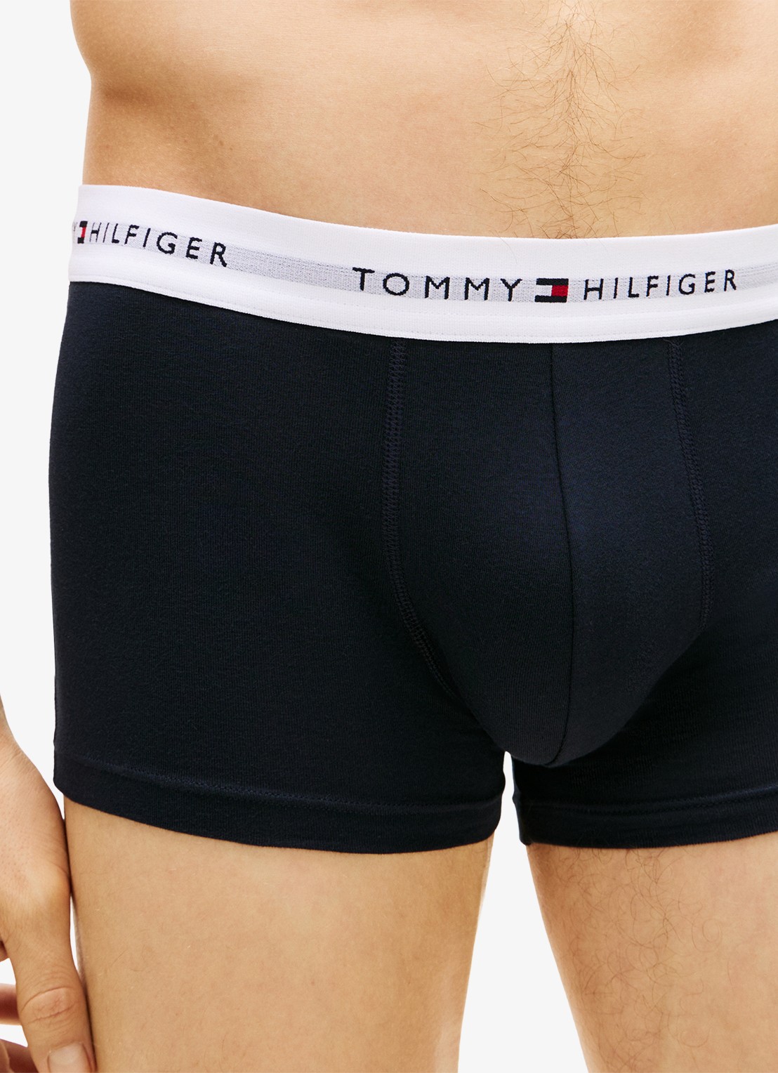 Tommy Hilfiger Boxershorts met logoband in 5-pack - detail 2 donkerblauw