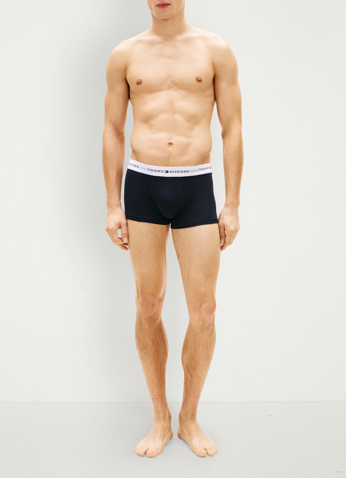 Tommy Hilfiger Boxershorts met logoband in 5-pack - voorkant 7 donkerblauw