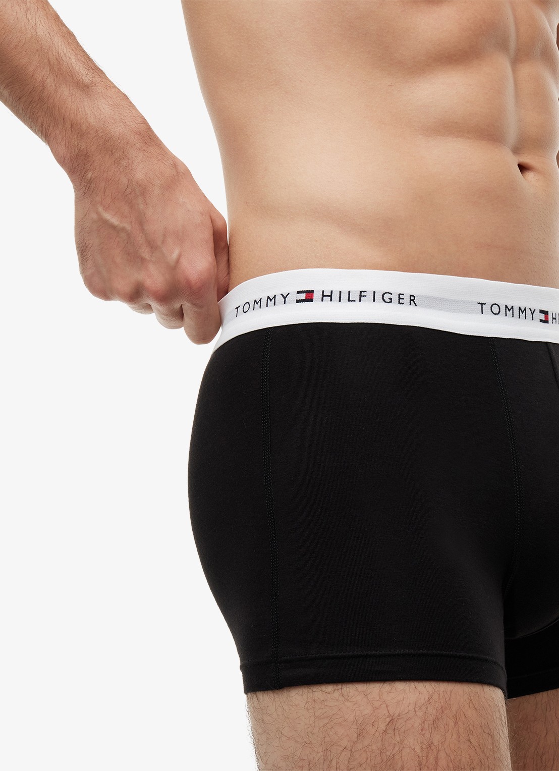Tommy Hilfiger Boxershorts met logoband in 5-pack - detail 3 zwart