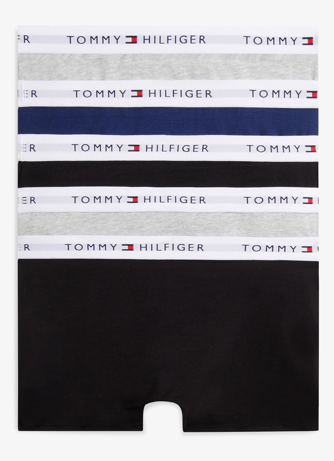 Tommy Hilfiger Boxershorts met logoband in 5-pack - achterkant multicolor
