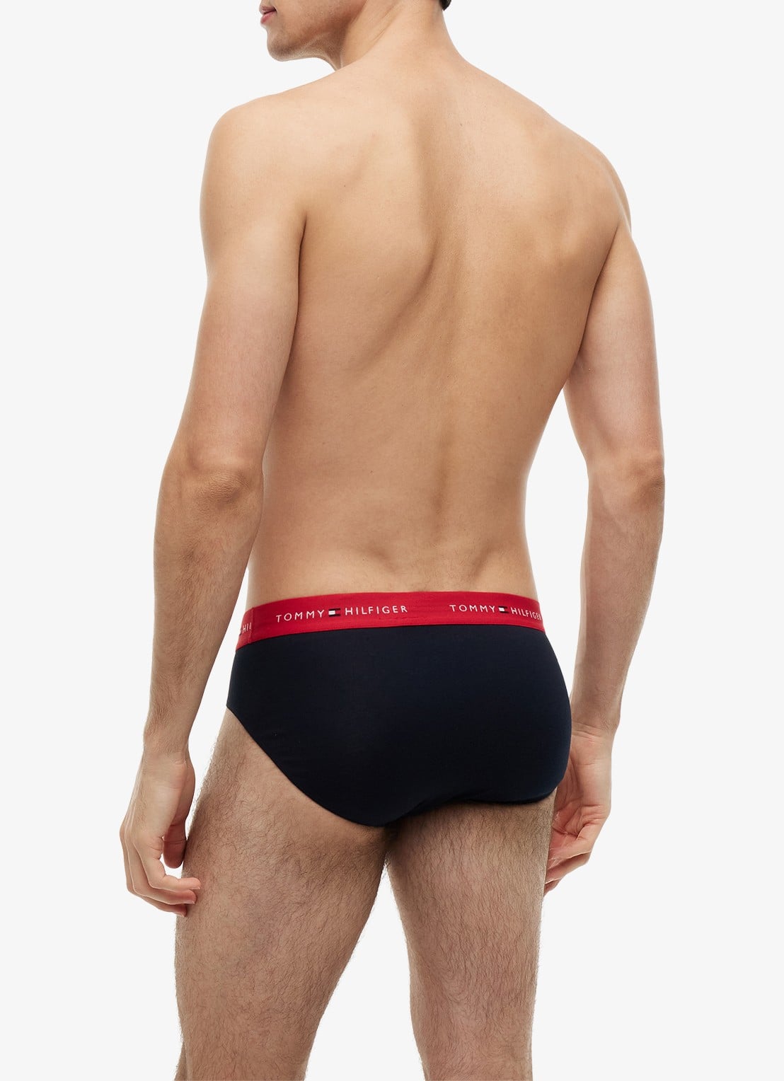 Tommy Hilfiger Boxerslip met logoband in 3-pack - achterkant 3 rood