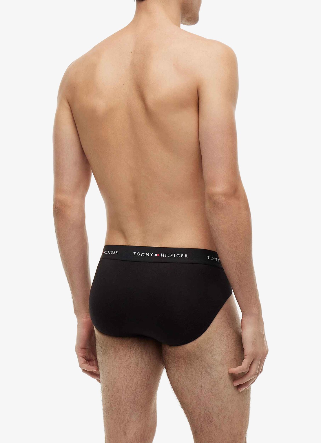 Tommy Hilfiger Boxerslip met logoband in 3-pack - achterkant 3 zwart