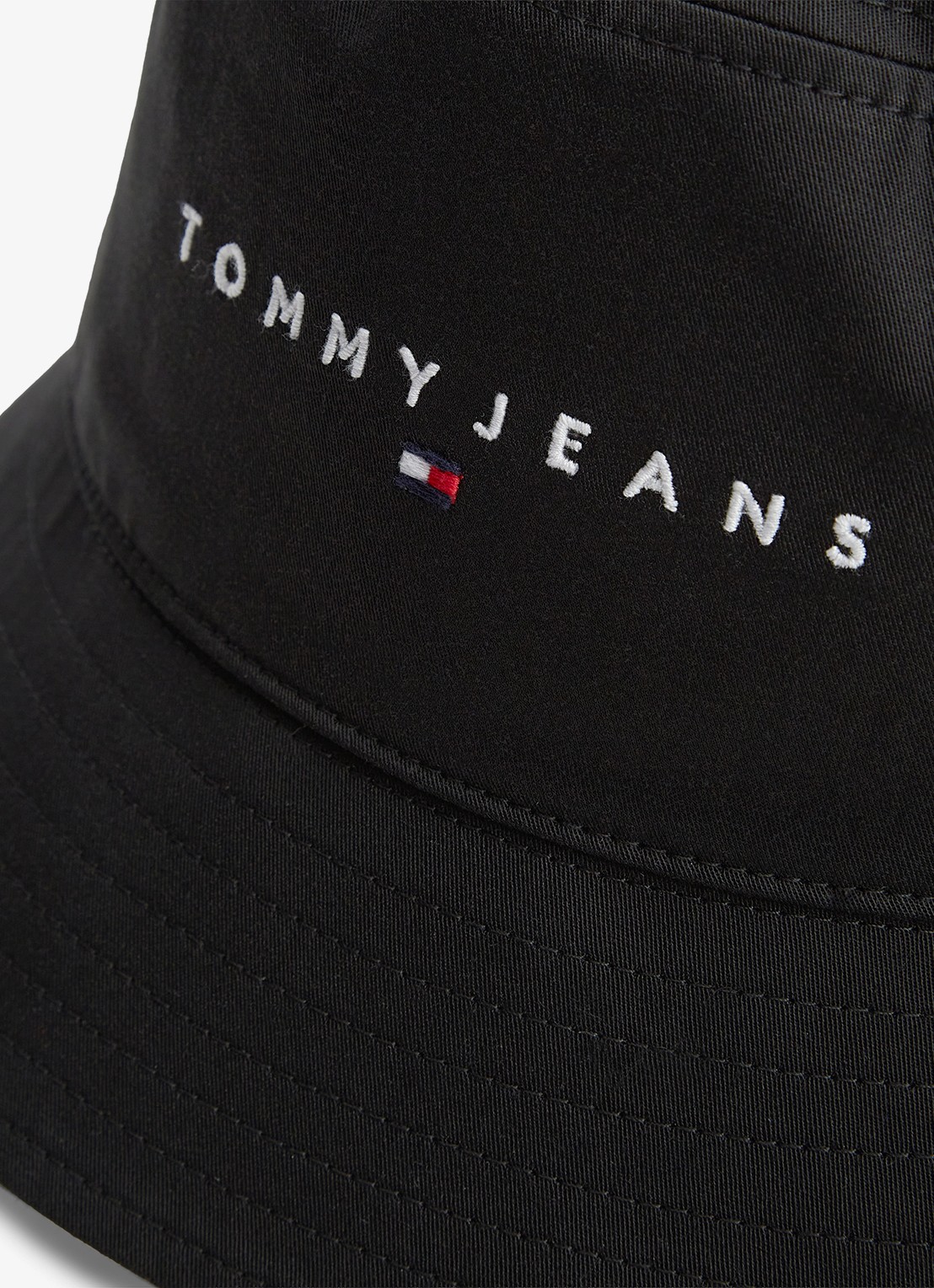 Tommy Hilfiger Bucket hoed met logo - detail 3 diepzwart