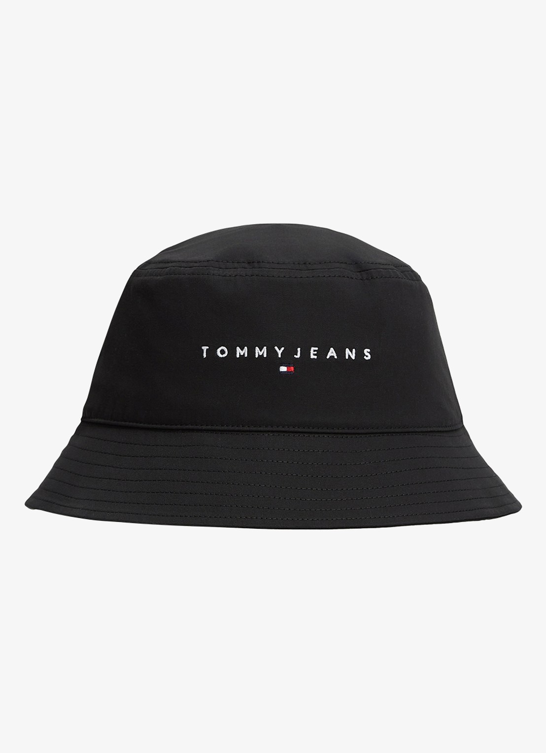 Tommy Hilfiger Bucket hoed met logo - voorkant 2 diepzwart