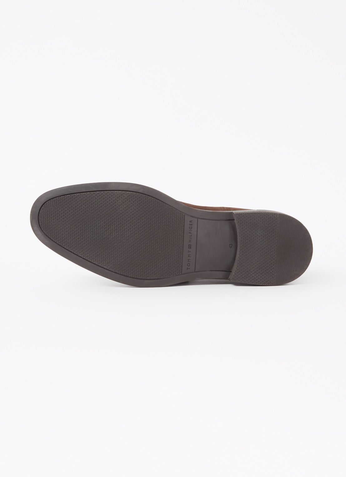 Tommy Hilfiger Chelsea boot van suède - detail 4 donkerbruin