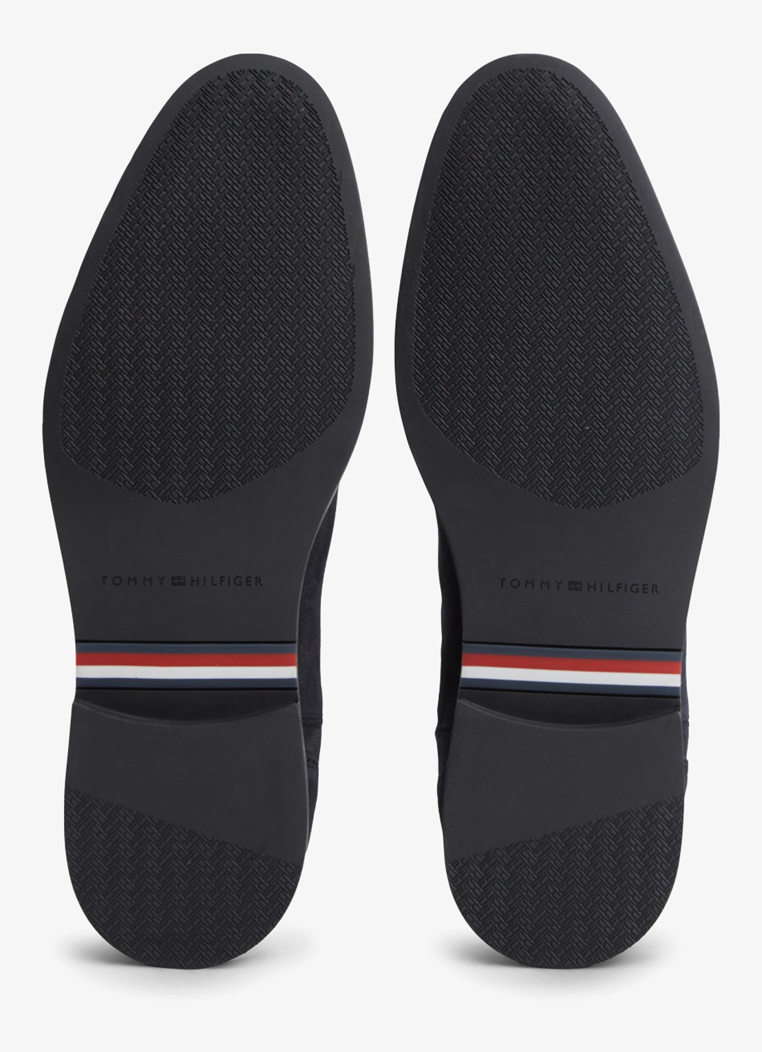 Tommy Hilfiger Chelsea boot van suède - detail 2 donkerblauw