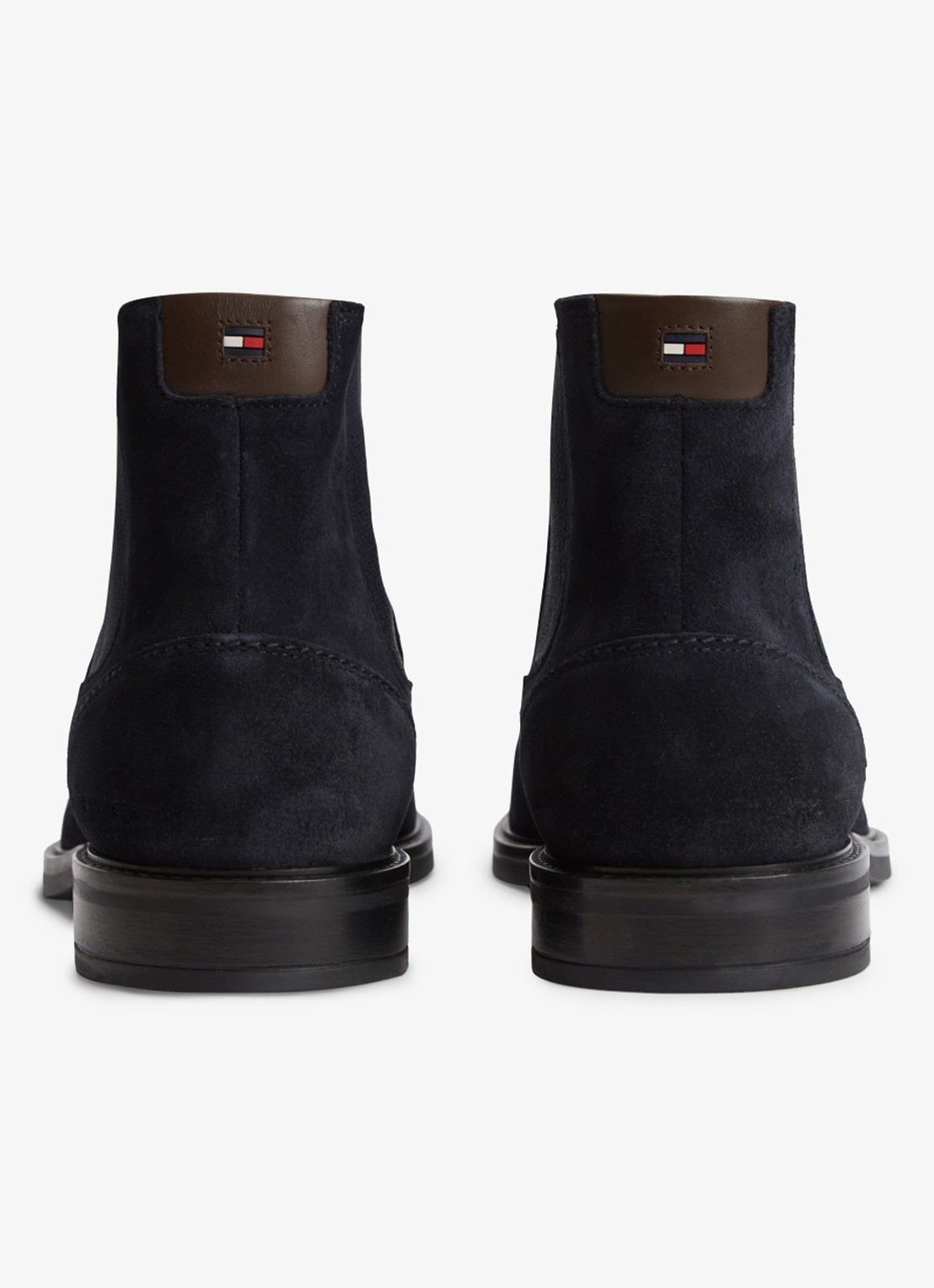 Tommy Hilfiger Chelsea boot van suède - detail 5 donkerblauw