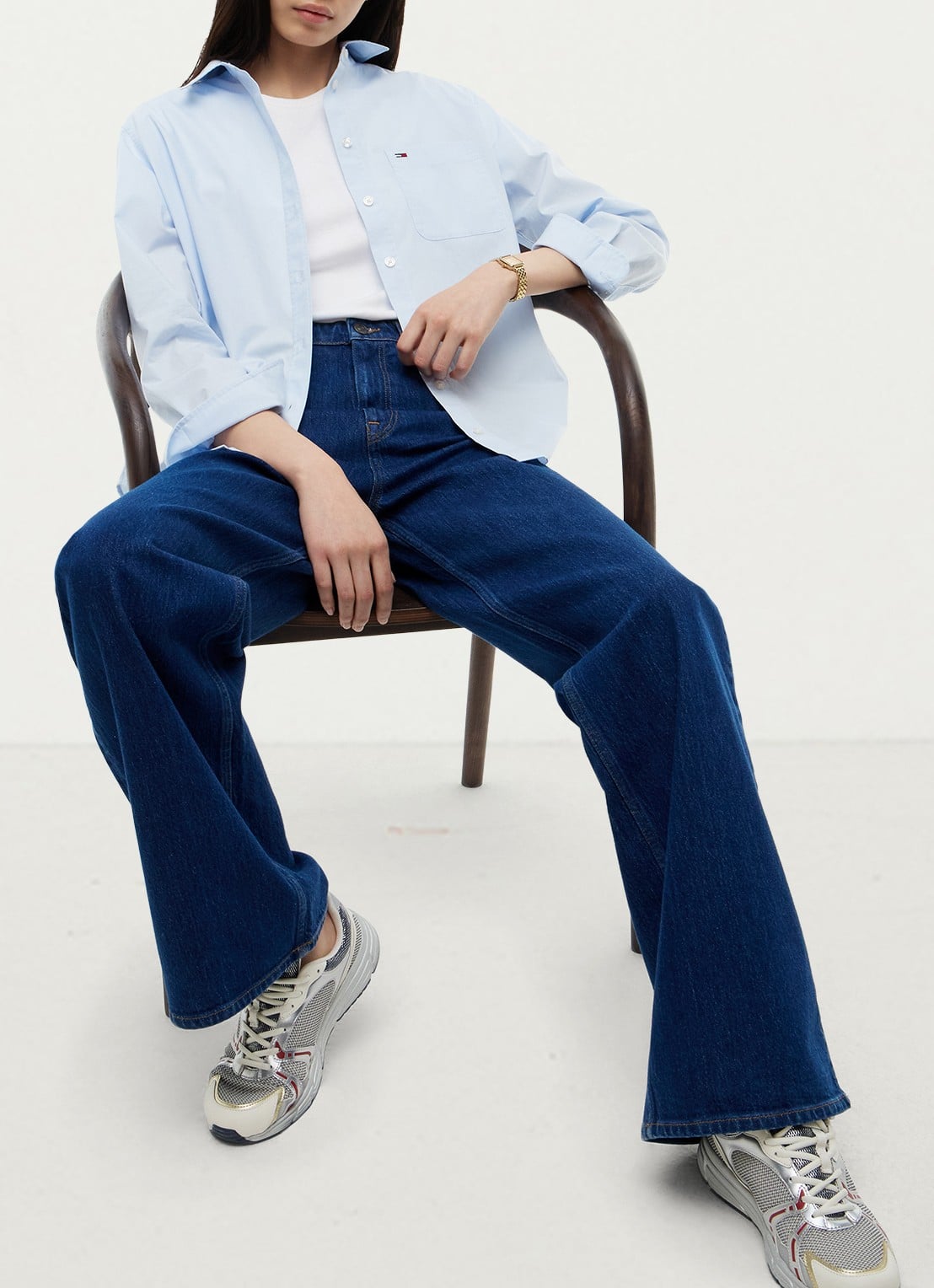Tommy Hilfiger Claire high waist wide fit jeans met steekzakken - detail 3 jeans