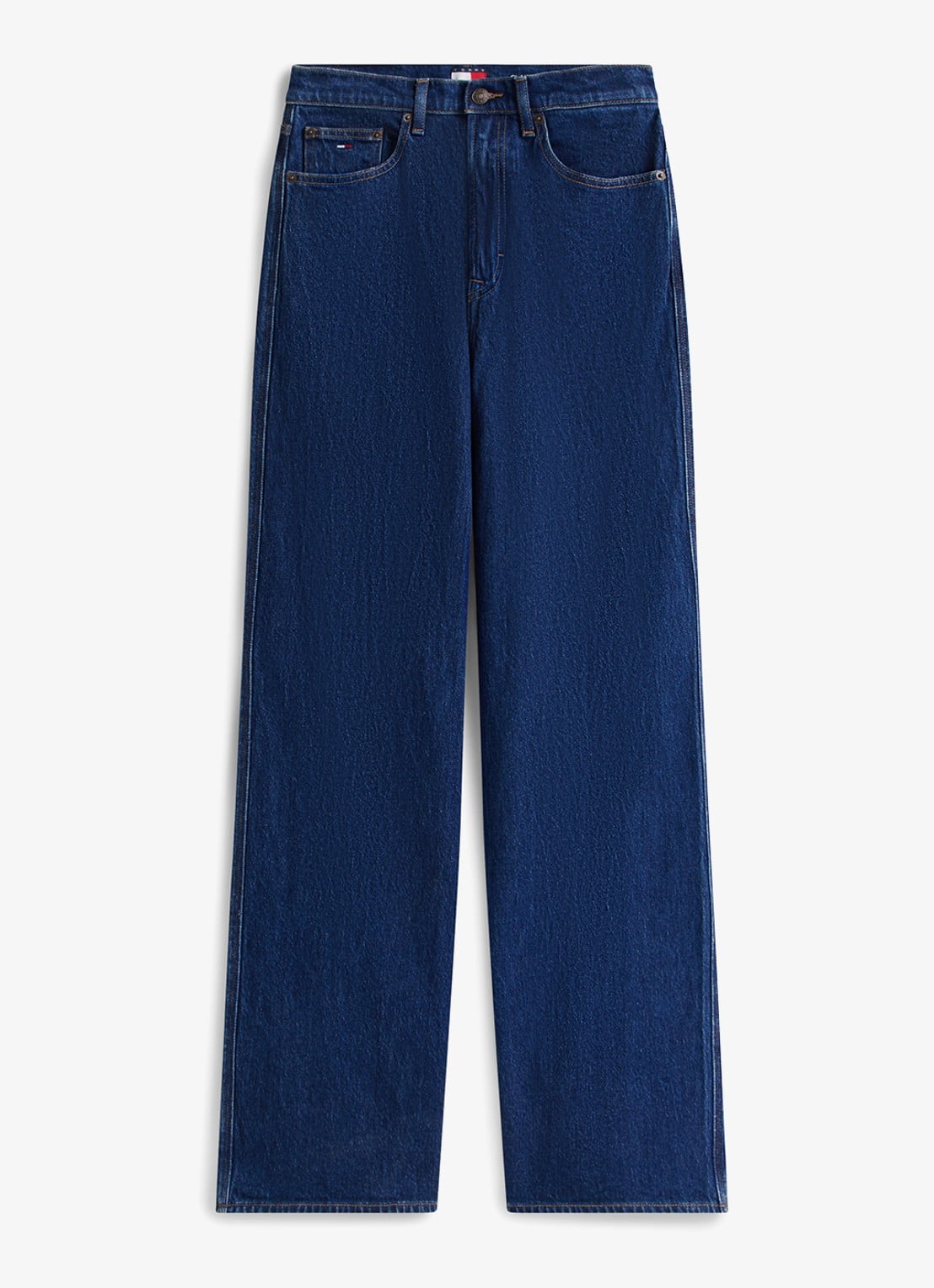 Tommy Hilfiger Claire high waist wide fit jeans met steekzakken - voorkant 4 jeans
