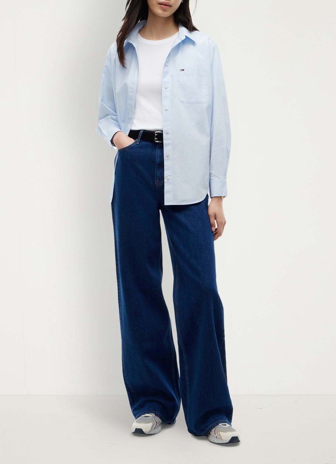Tommy Hilfiger Claire high waist wide fit jeans met steekzakken - voorkant 5 jeans