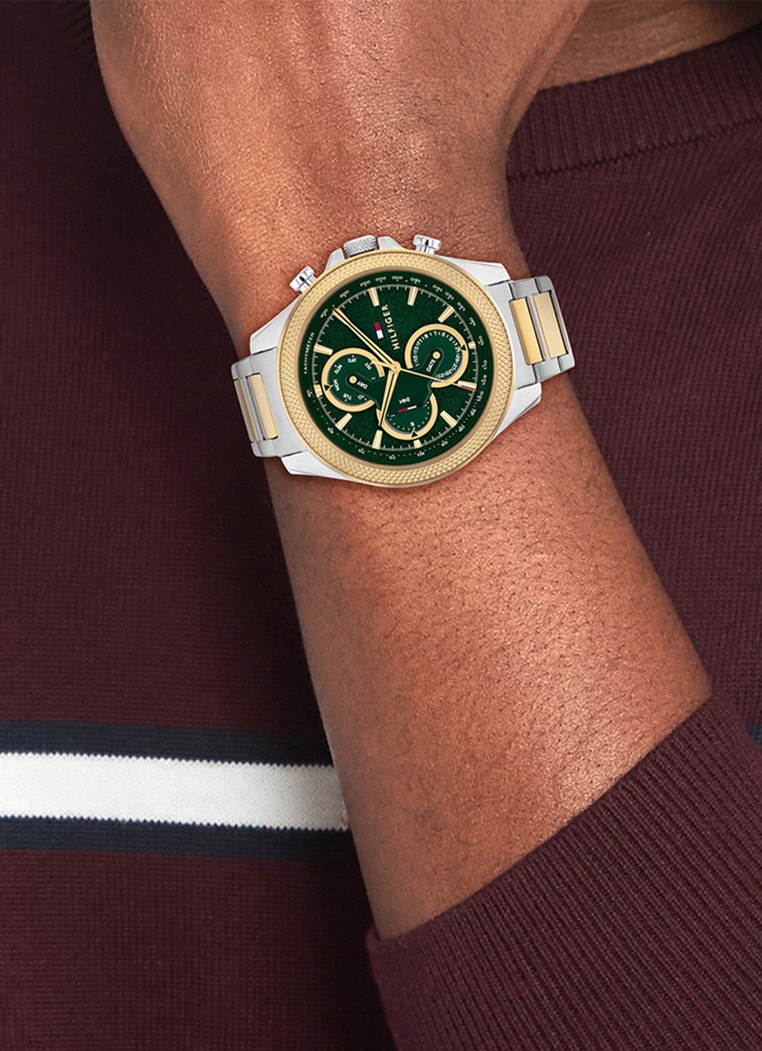 Tommy Hilfiger Clark horloge TH1792079  - voorkant 2 zilver