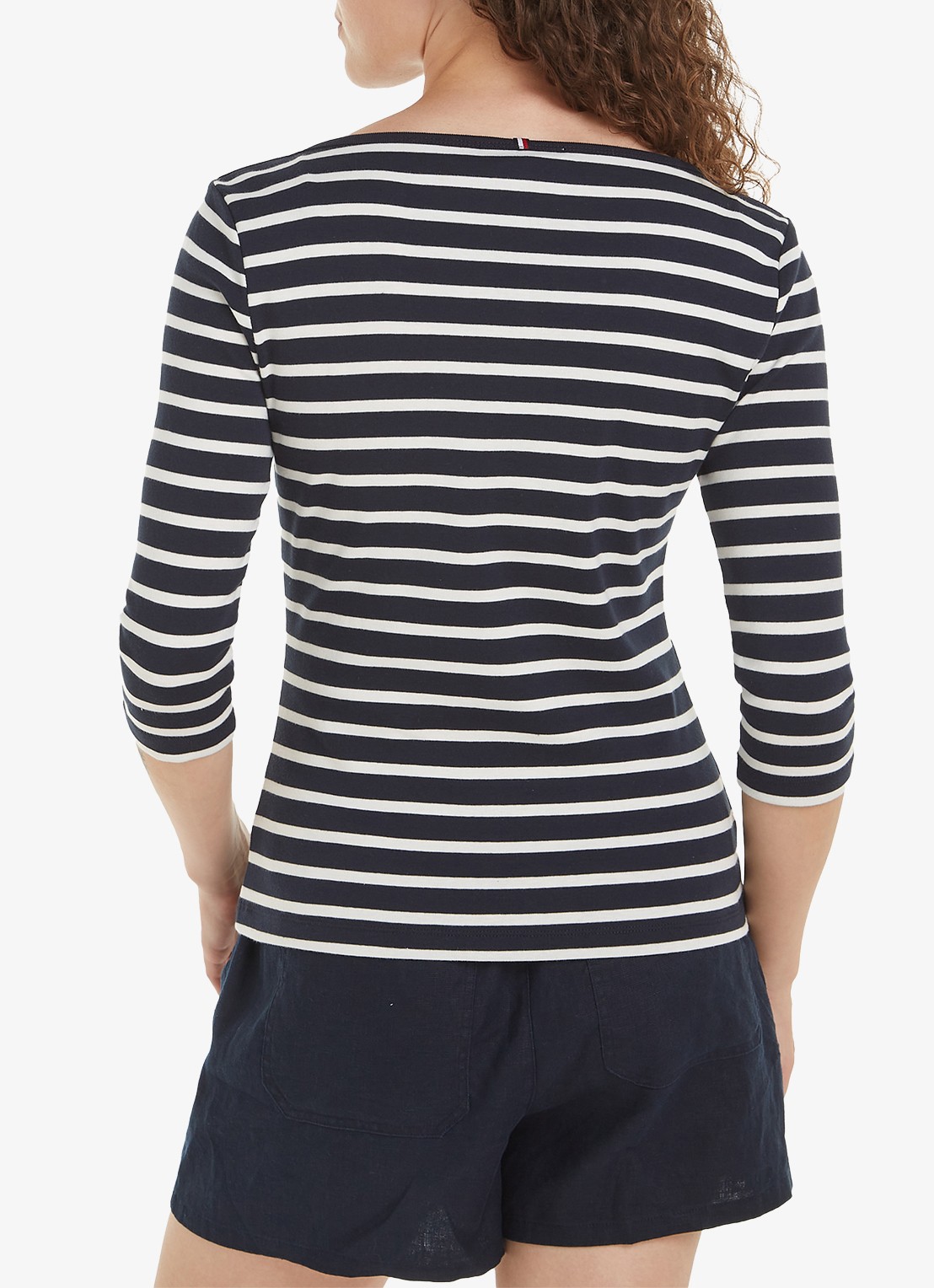 Tommy Hilfiger Cody longsleeve met logoborduring - achterkant 2 ----
