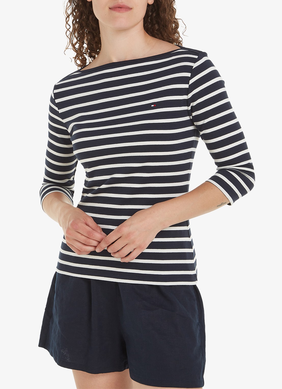 Tommy Hilfiger Cody longsleeve met logoborduring - detail 3 ----