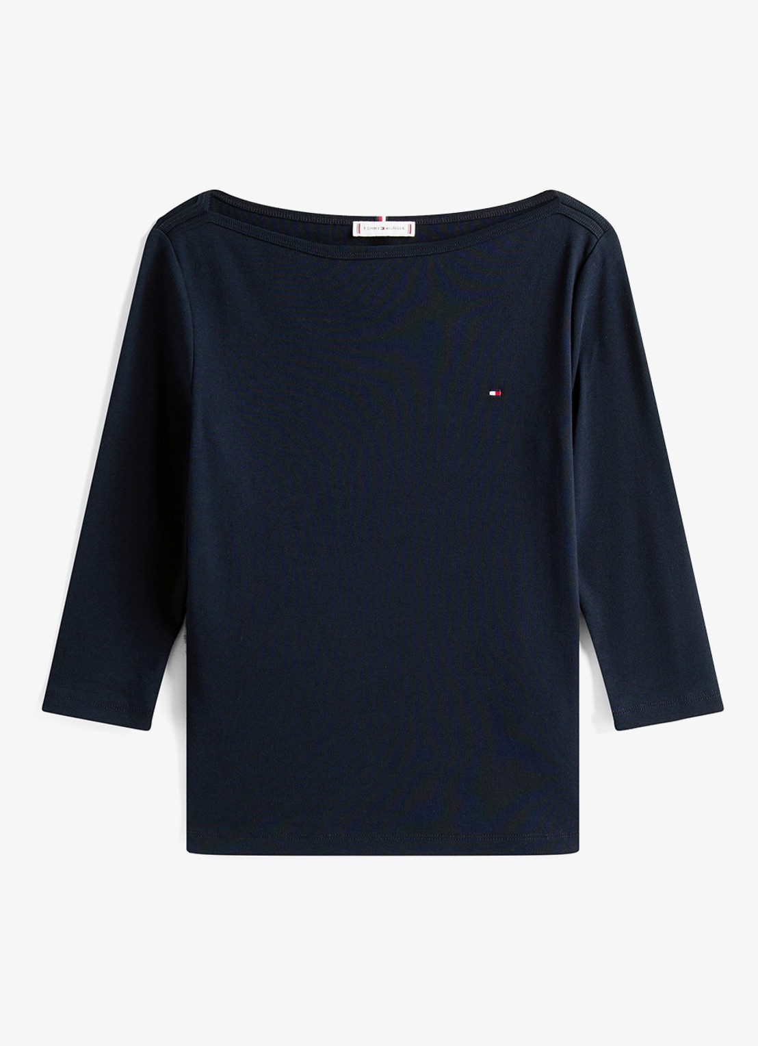 Tommy Hilfiger Cody longsleeve met logoborduring - voorkant 3 donkerblauw