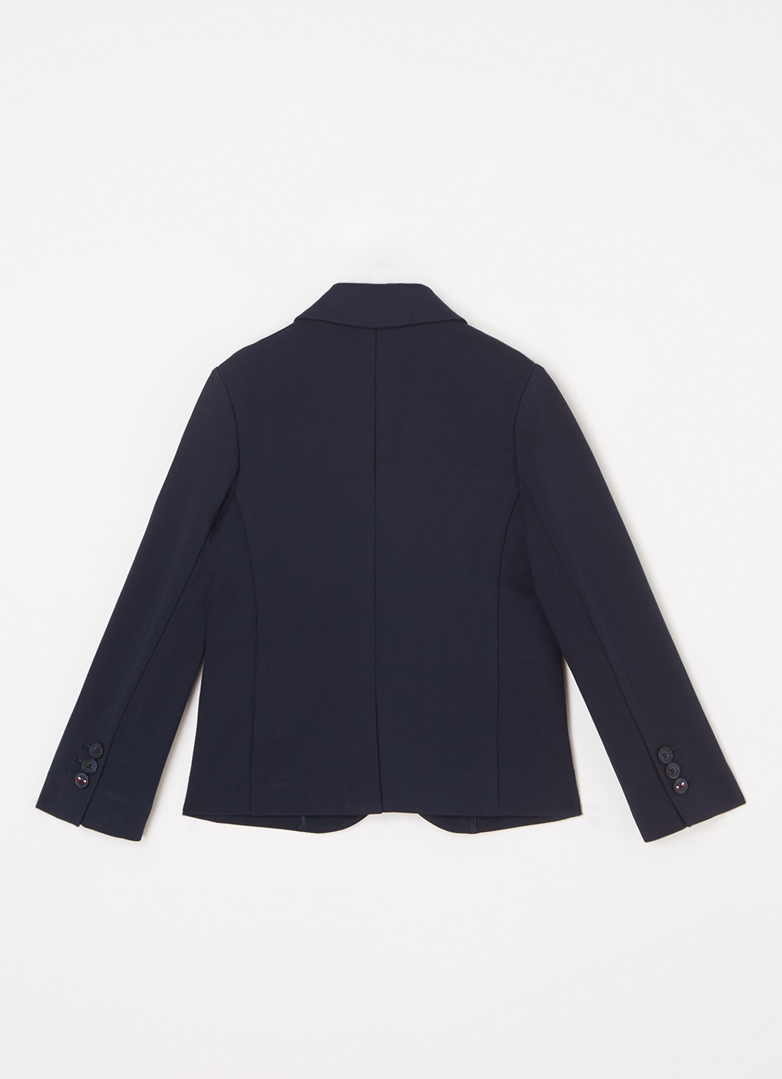 Tommy Hilfiger Colbert van jersey met borstzak  - achterkant 3 blauw
