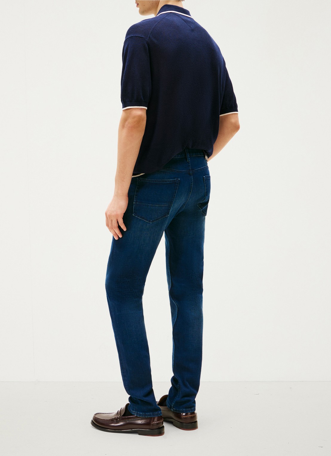 Tommy Hilfiger Core Bleecker slim fit jeans met donkere wassing - detail 5 indigo