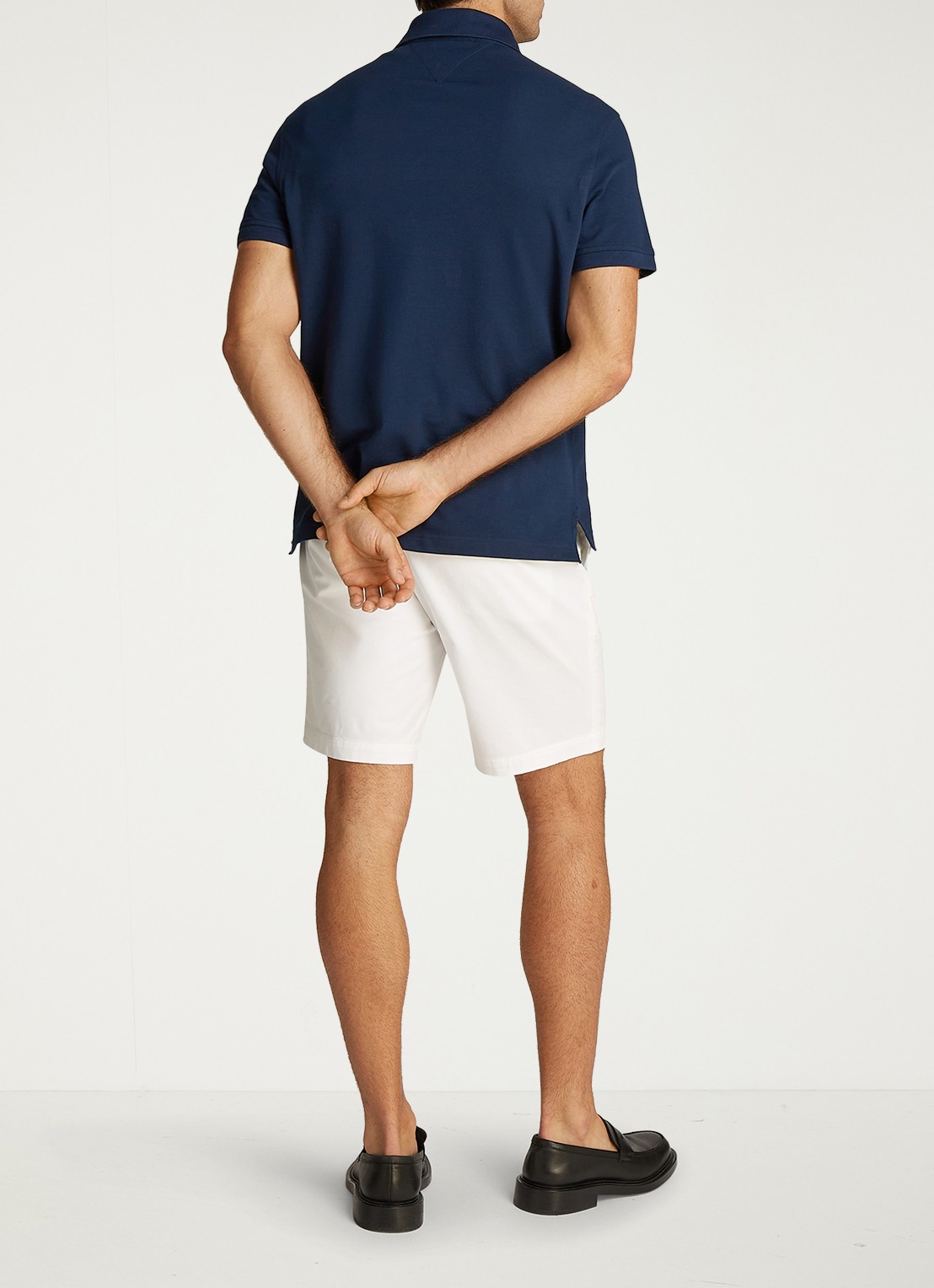 Tommy Hilfiger Core regular fit polo van piqué katoen met logoborduring - achterkant night sky-daf / blauw