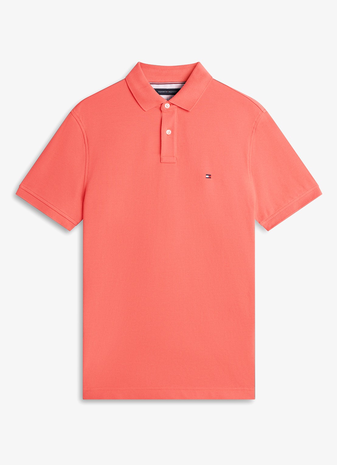 Tommy Hilfiger Core regular fit polo van piqué katoen met logoborduring - voorkant vintage red-xks / rood