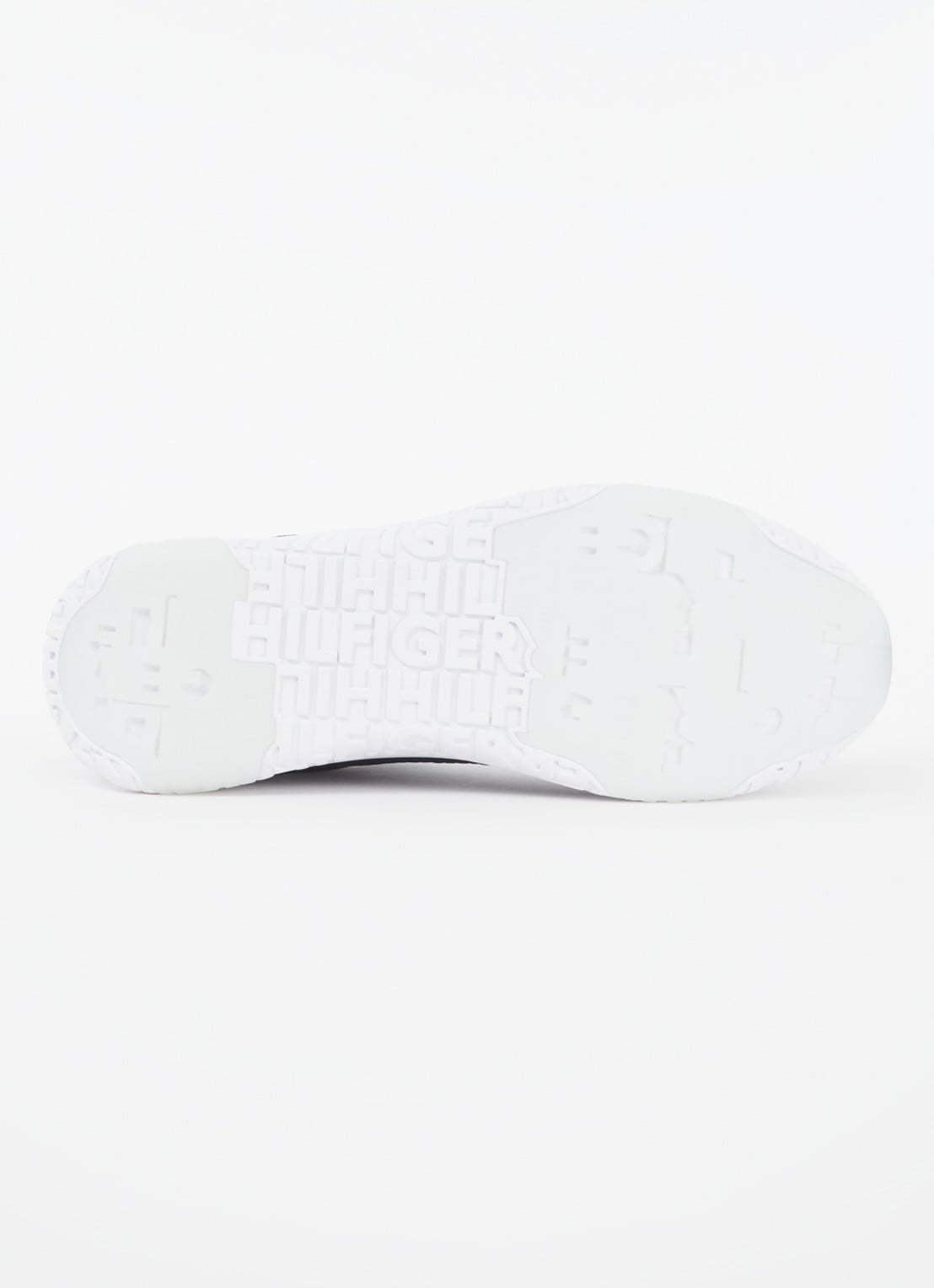 Tommy Hilfiger Corporate Knit sneaker met gebreid bovenwerk - detail 5 donkerblauw