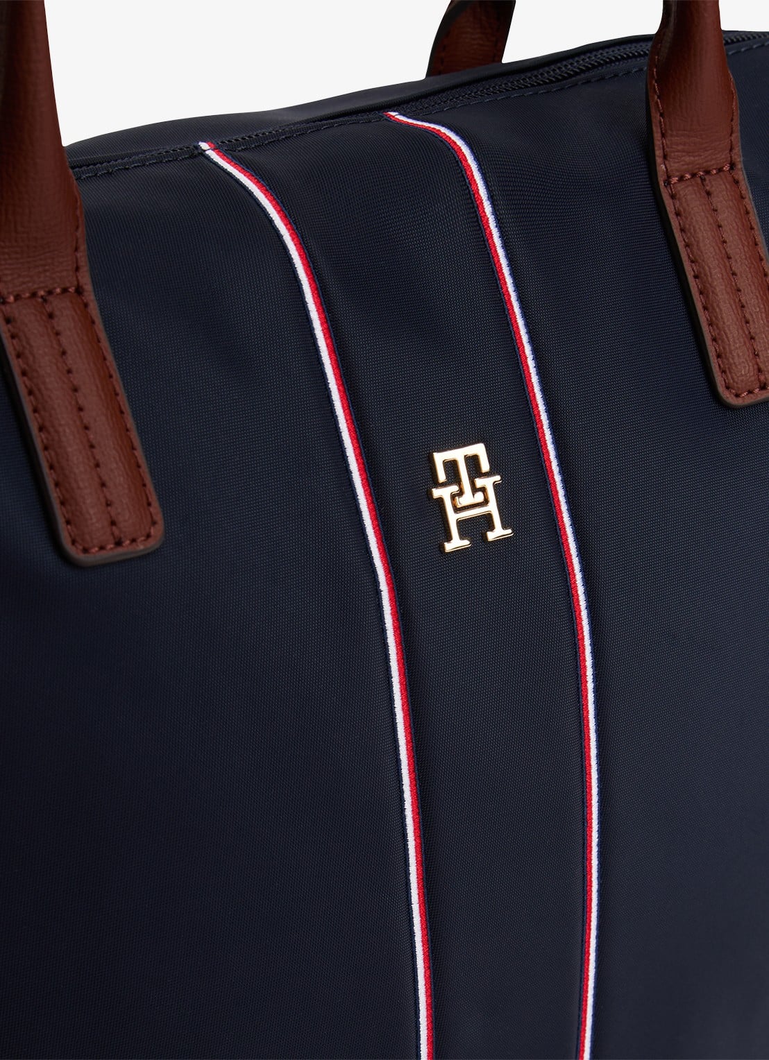Tommy Hilfiger Corporate tot shopper met logo - detail 2 donkerblauw