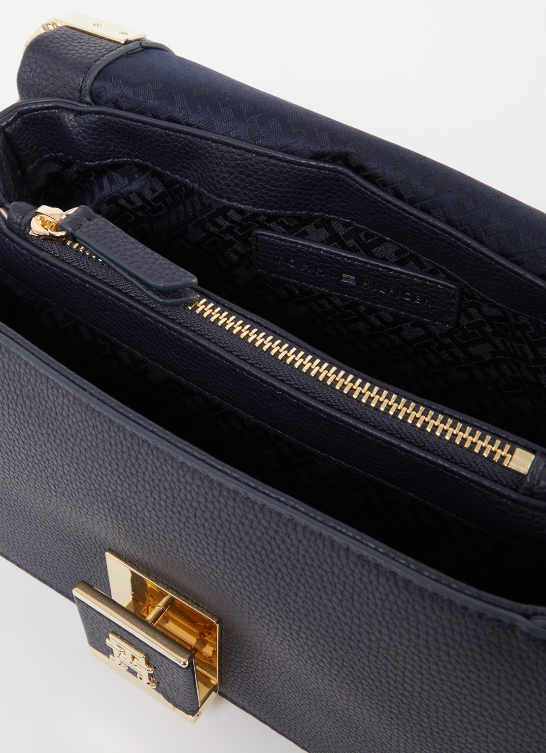Tommy Hilfiger Crossbodytas met afneembare schouderriem - detail 2 donkerblauw